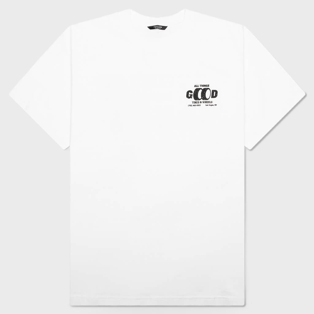 ATG 타이어 티셔츠 - 화이트