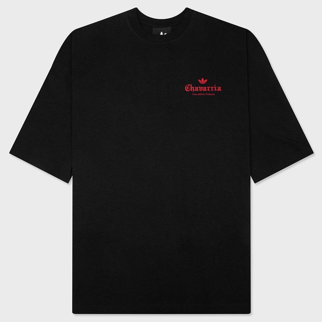 Rose Tee - Black/Red