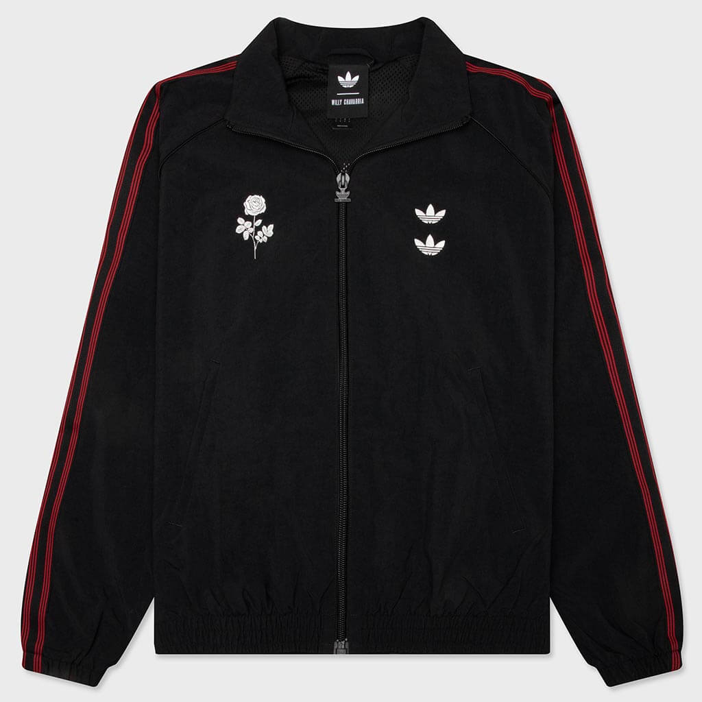 Woven Track Jacket - Black