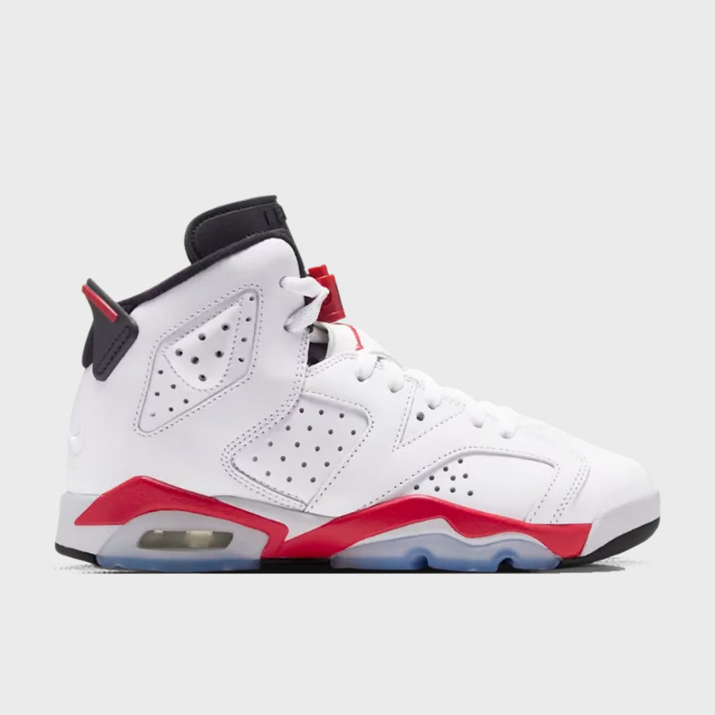 Air Jordan 6 Retro 'White Infrared' (GS) - White/Light Crimson/Black