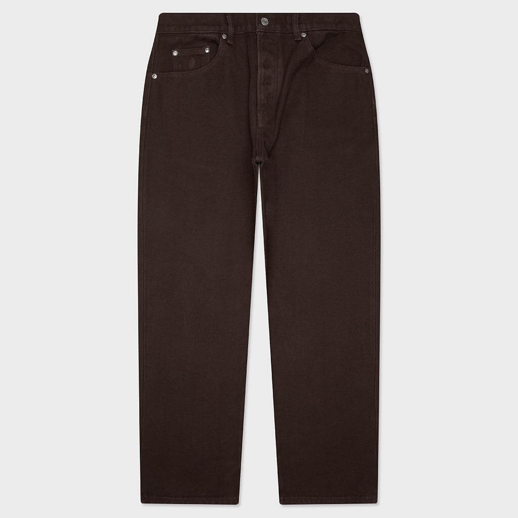 Big Ol' Denim Jean - Brown Chevron