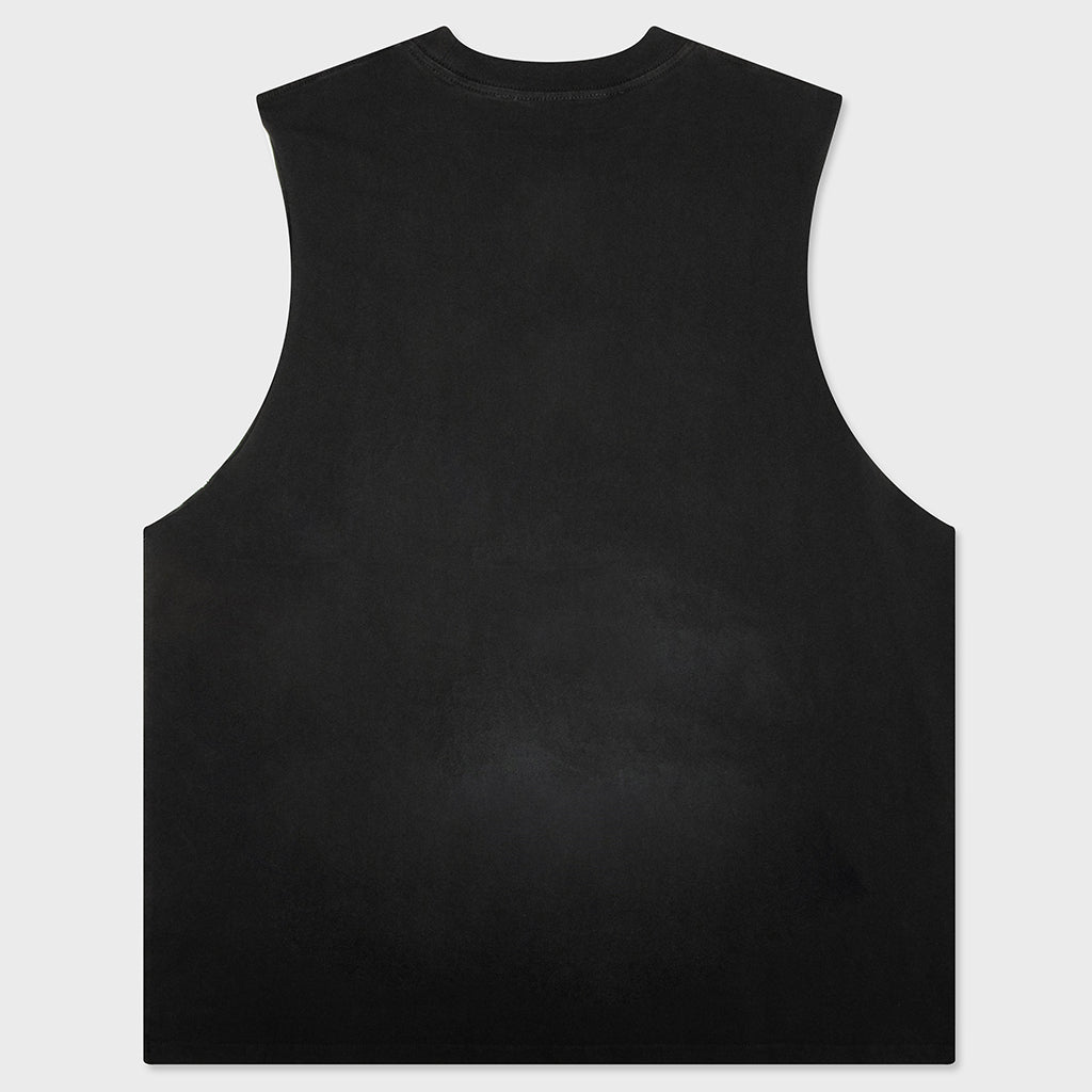 Lightning Muscle Tee - Black