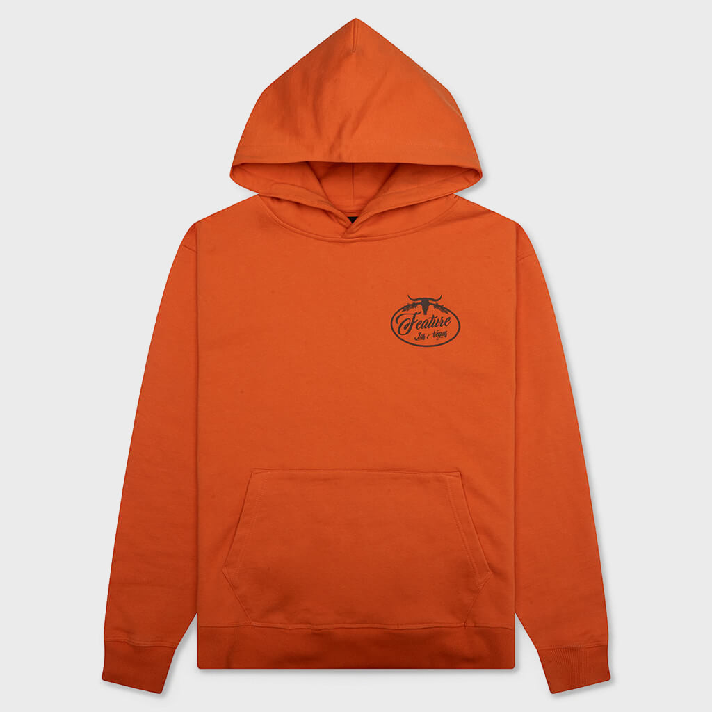 Cowbow Hoodie 기능 - 번트 오렌지