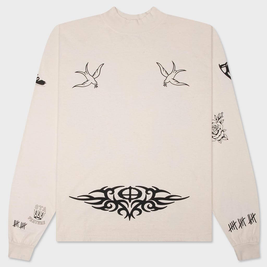 Feature x 온더암팔러 L/S 티셔츠 - 크림