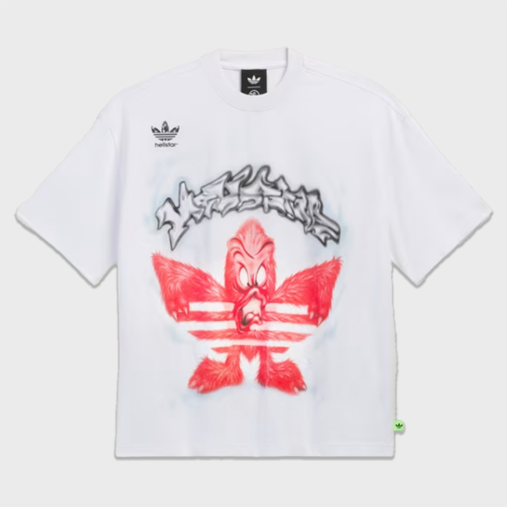 Adidas Originals x Hellstar グラフィック T シャツ - ホワイト/ホワイト