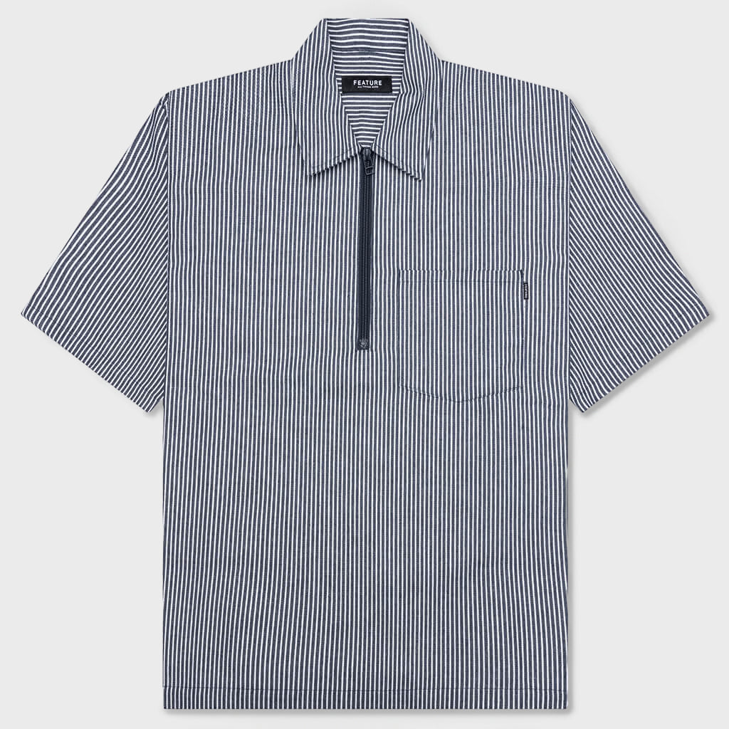 Smith 3/4 Zip Shirt - Blue